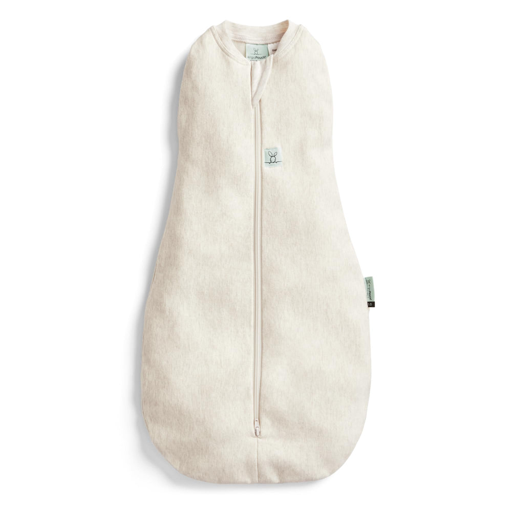 ergopouch cocoon swaddle sack 2.5 tog on baby delivers balanced warmth for sleep.