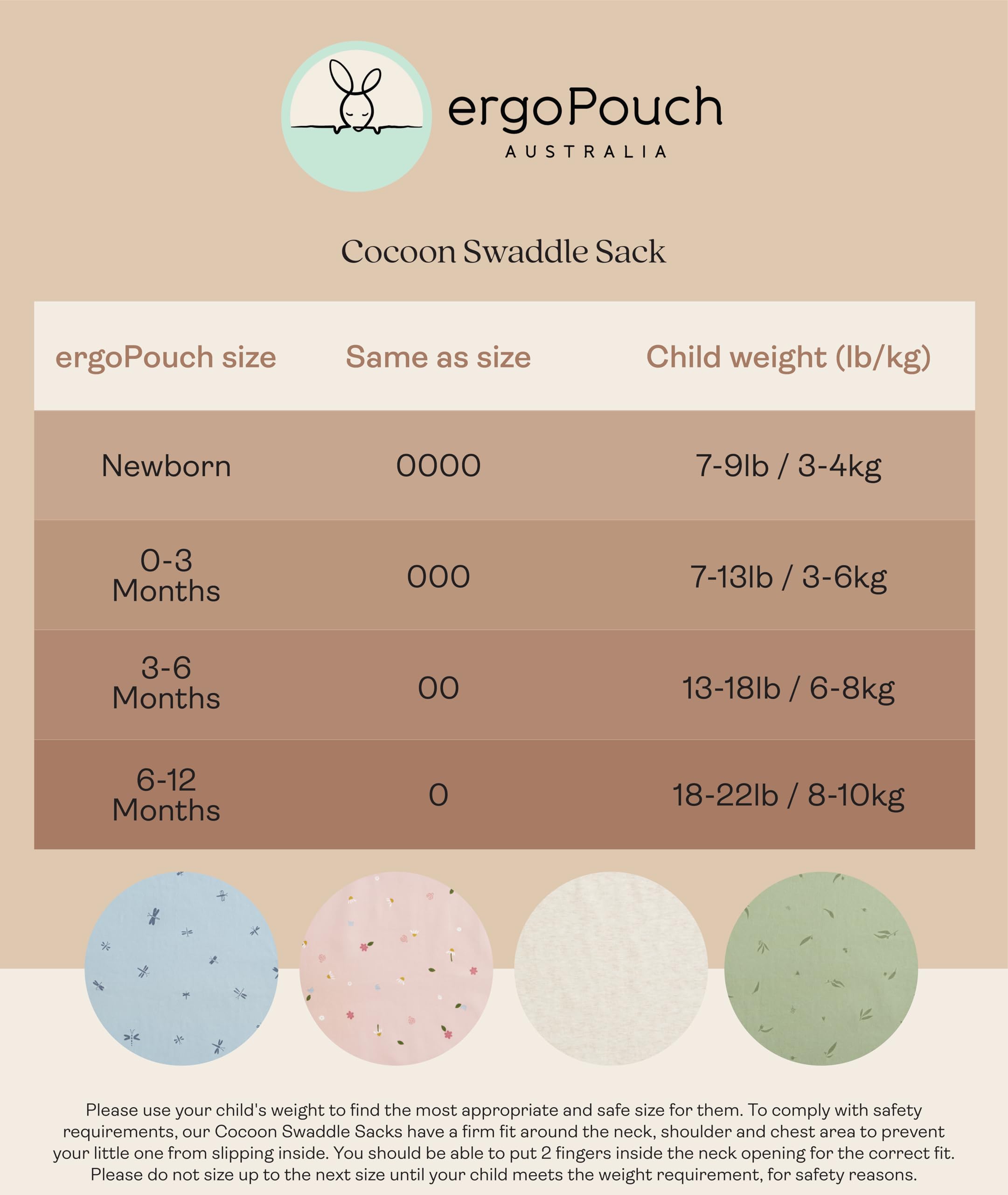 ergopouch cocoon swaddle sack eczema-friendly fabric helps skin comfort.