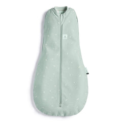 ergoPouch Cocoon Swaddle Sack Sage fabric closeup for gentle baby comfort.