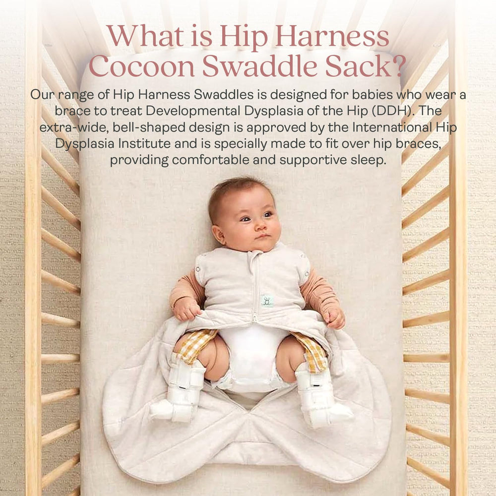 ergoPouch Hip Harness Cocoon two-way zipper for quick diaper changes