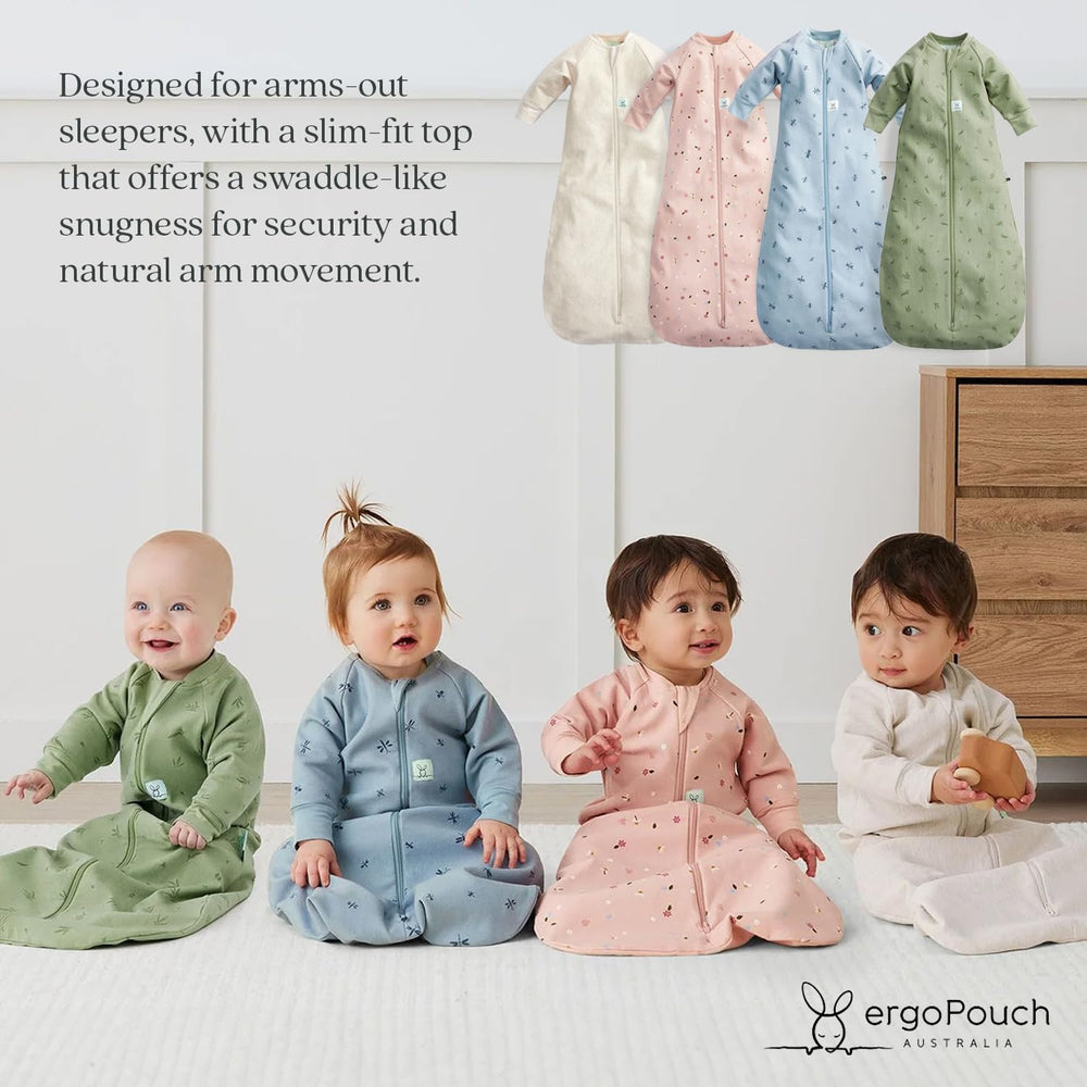 ergopouch jersey fabric close-up highlights soft organic cotton and gentle stretch