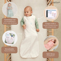 ergoPouch Jersey Sleeping Bag slim-fit top provides secure feel for arms-out sleep