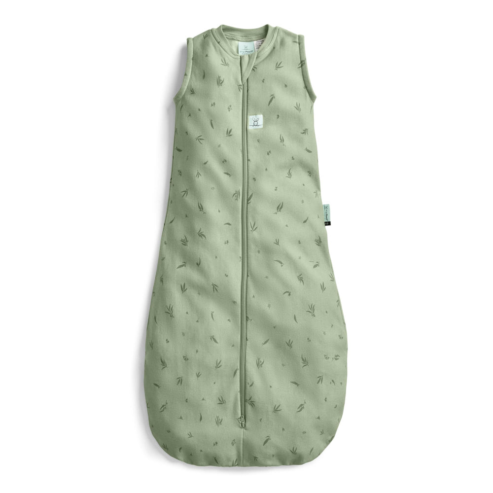 ergoPouch Jersey Sleeping Bag Willow front view promotes comfortable arms-out sleep