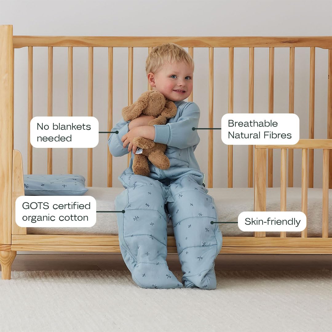 ergoPouch Sleep Suit Bag organic cotton fabric is soft and skin-friendly.
