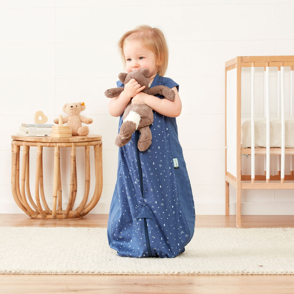 ergoPouch Sleep Suit Bag easy zip access enables quick nighttime changes.