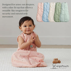 ergoPouch two-way zip sleeping bag enables easy night-time diaper changes