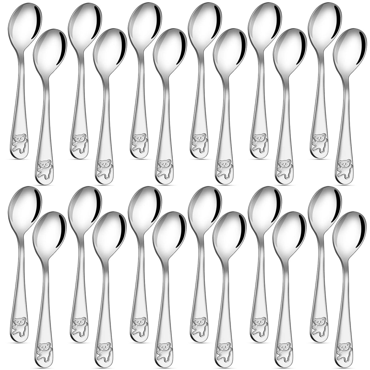 Erinnmy kids spoons collection pack supports independent self-feeding during family meals.