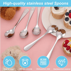 Erinnmy spoons with bear-engraved ends add a kid-friendly, engaging touch.