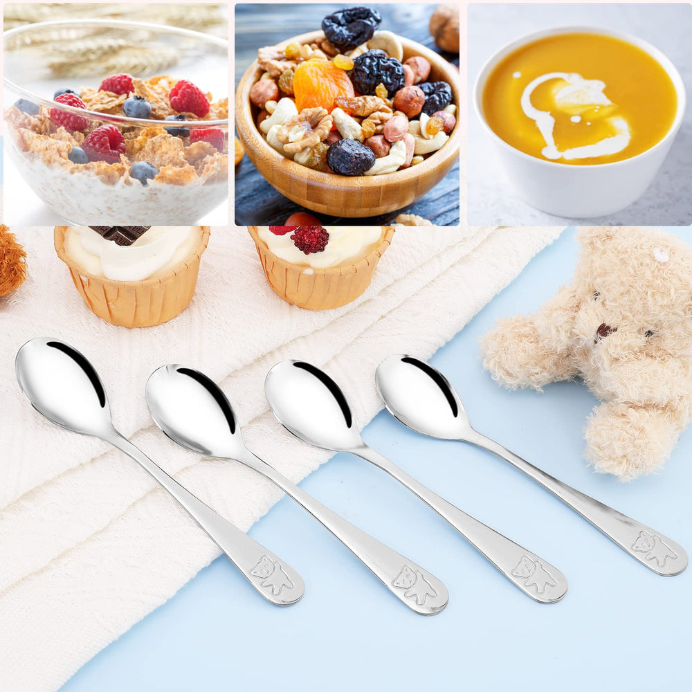 Erinnmy spoons multi-use for desserts, soups, and snacks during daily meals.