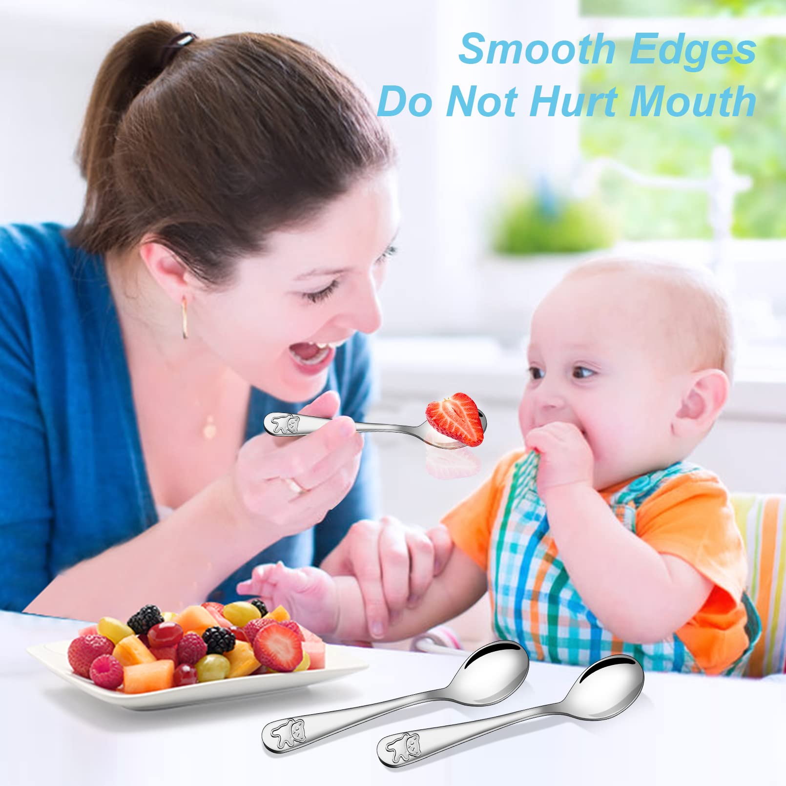 Erinnmy spoons stainless-steel-silverware offers durable, food-grade safety.