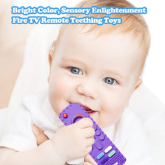 ERISIHUA soft-silicone-teether-side-view showing safe flexible chew for babies.
