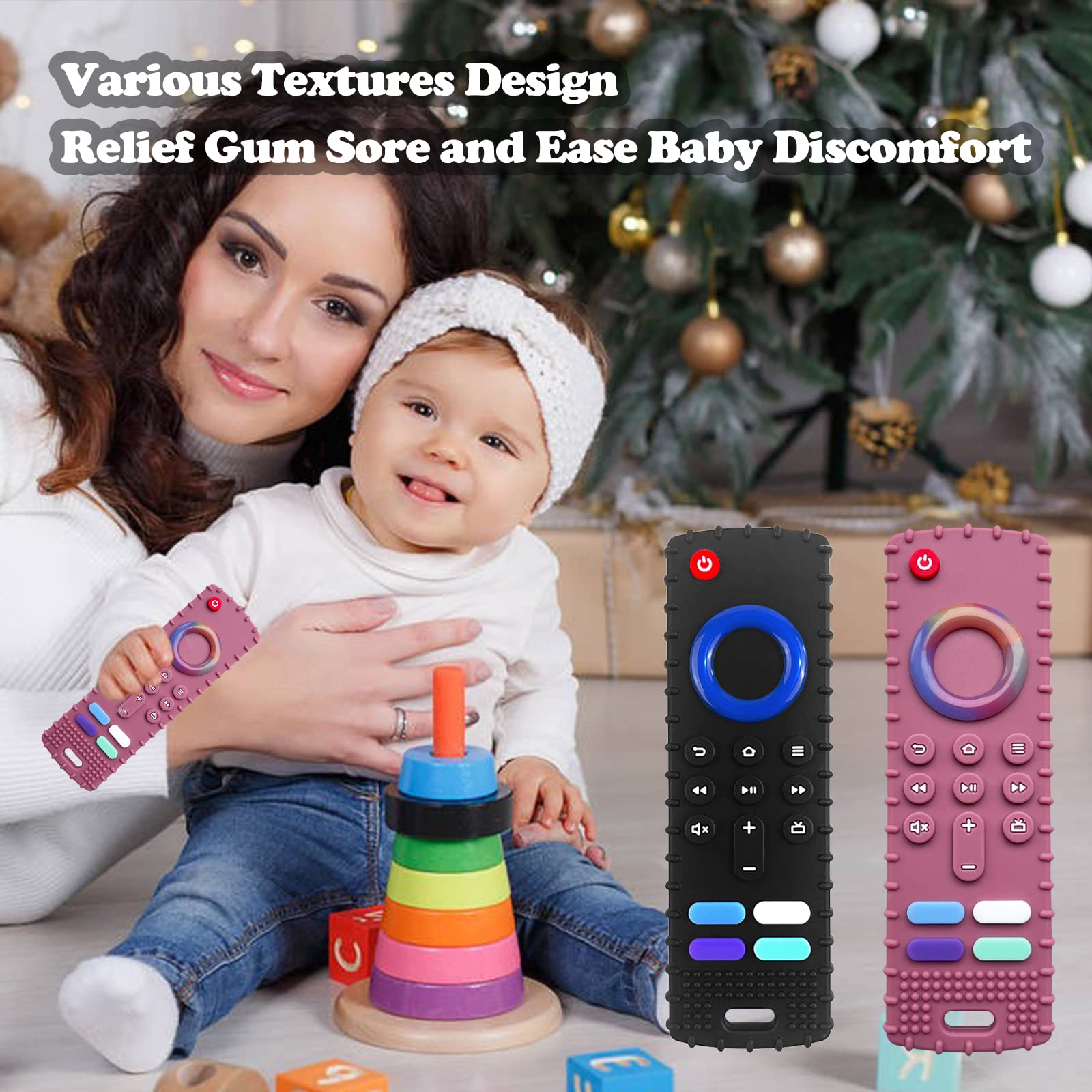 ERISIHUA teether-easy-grip-handle demonstrates simple hold while teething.