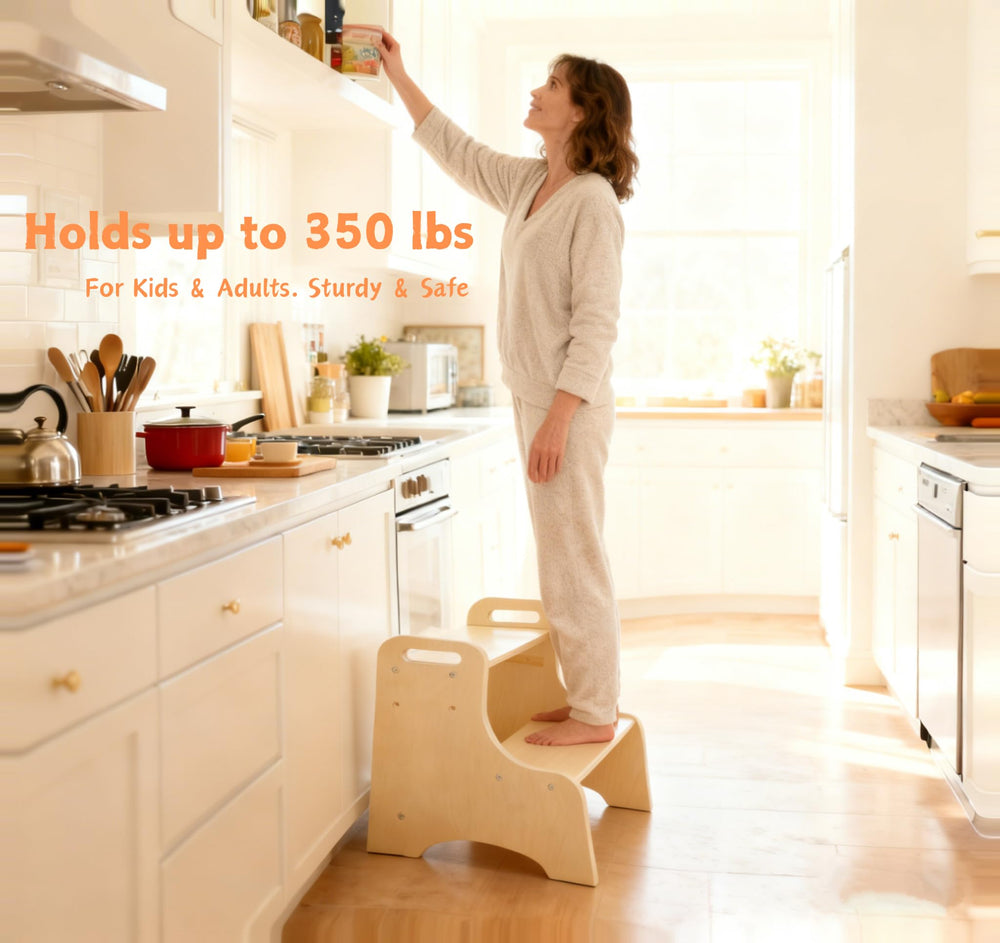 Erizhaltic step stool non-slip pads provide steady footing on any floor