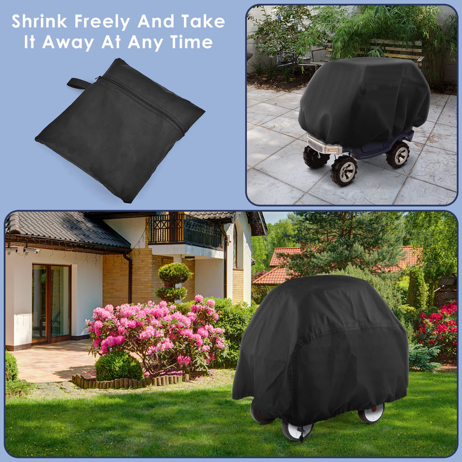 ERKOON quick two-minute setup makes outdoor cover easy