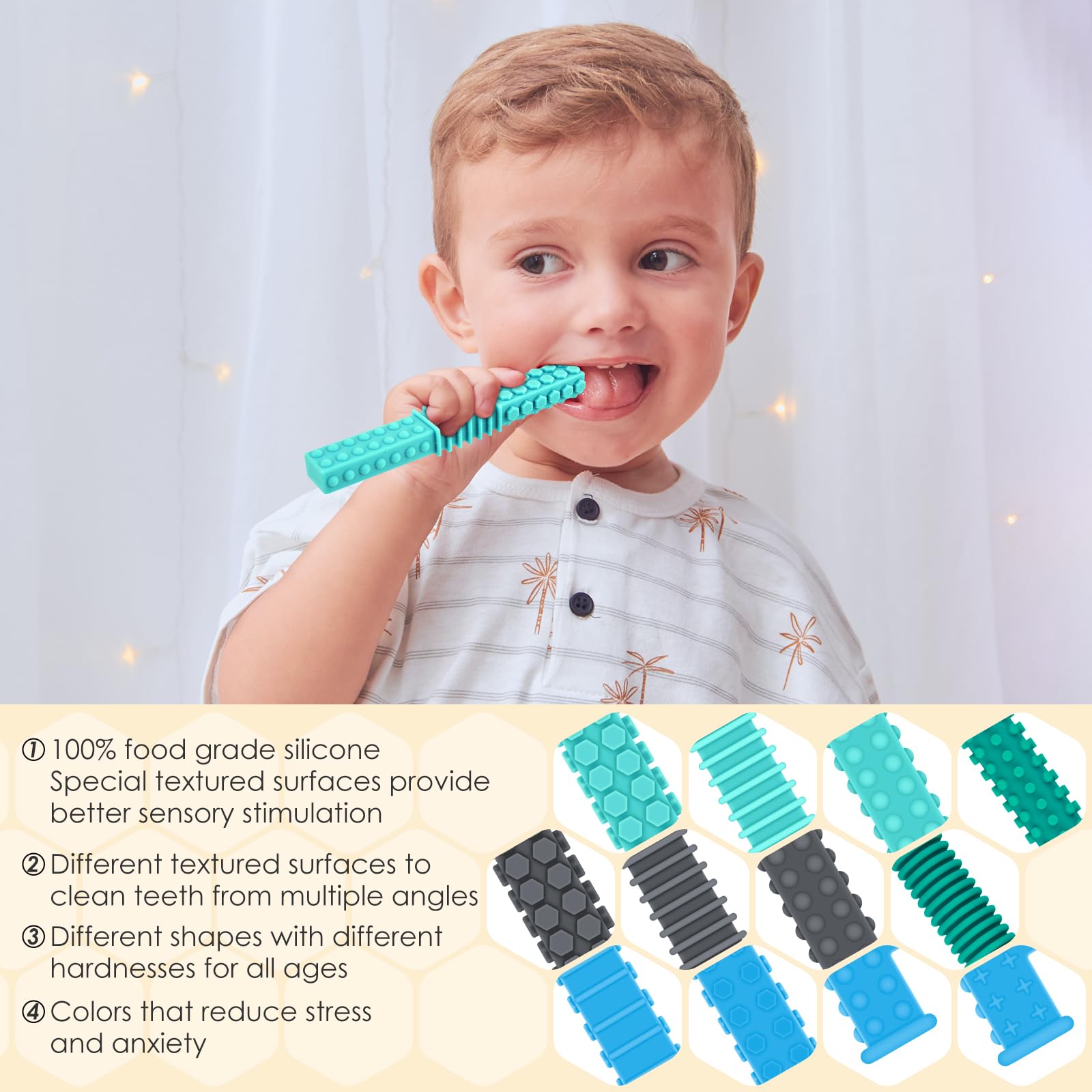 ERKOON sensory chew toy texture-variant-1 highlights varied textures for exploration