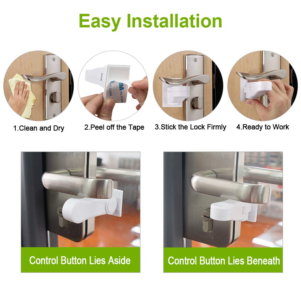 Erockbuy tool-free installation instruction image demonstrates no drilling required.