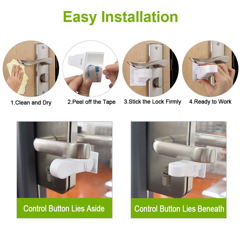 Erockbuy tool-free installation instruction image demonstrates no drilling required.