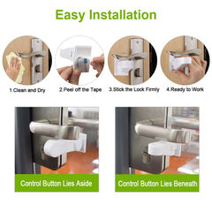 Erockbuy tool-free installation instruction image demonstrates no drilling required.