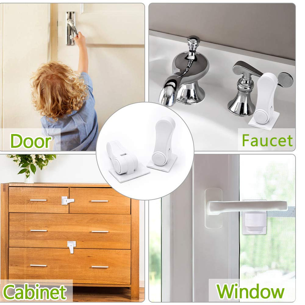 Erockbuy works with standard door levers visual confirms broad compatibility.