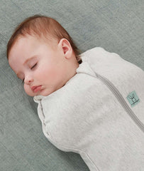 ergoPouch Cocoon Swaddle Sack arms-in to arms-out transition shows adjustable sleep setup