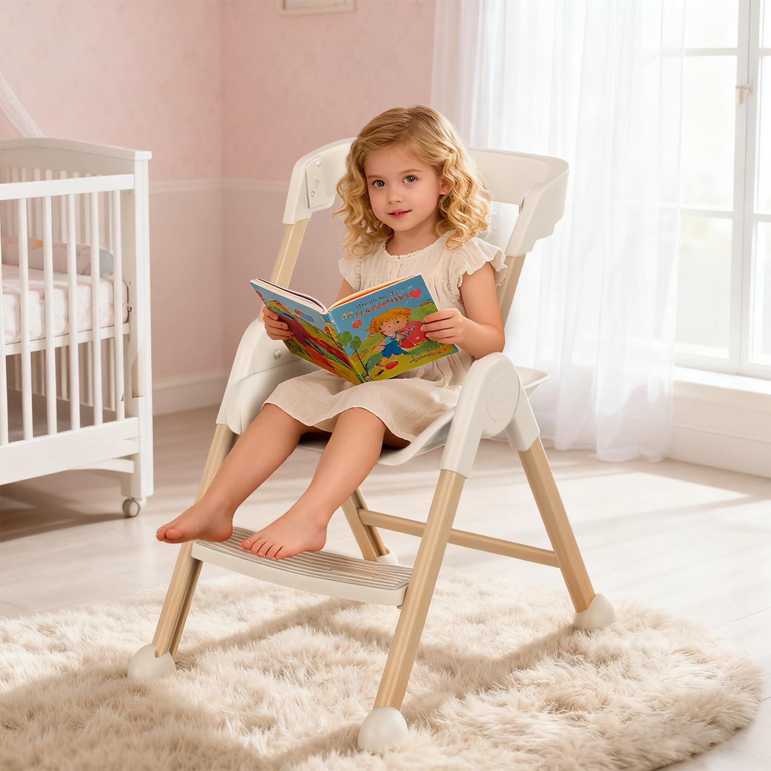 EROMMY 6-in-1 high chair safety harness for secure seating during meals