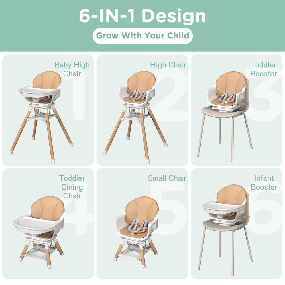 EROMMY safety harness and anti-slip base keep baby secure during feeding.