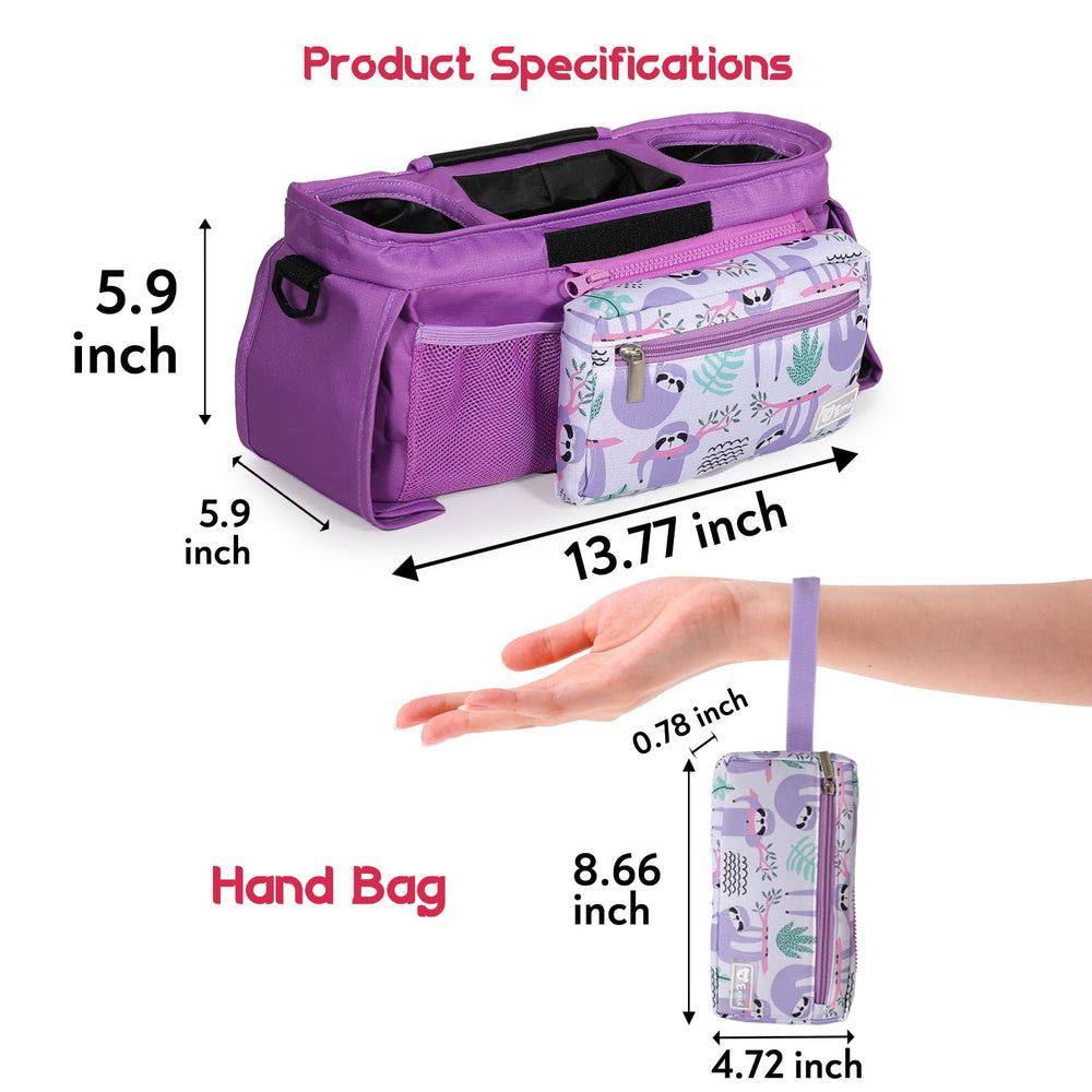 ERRUI wristlet pocket for quick carry when away from stroller
