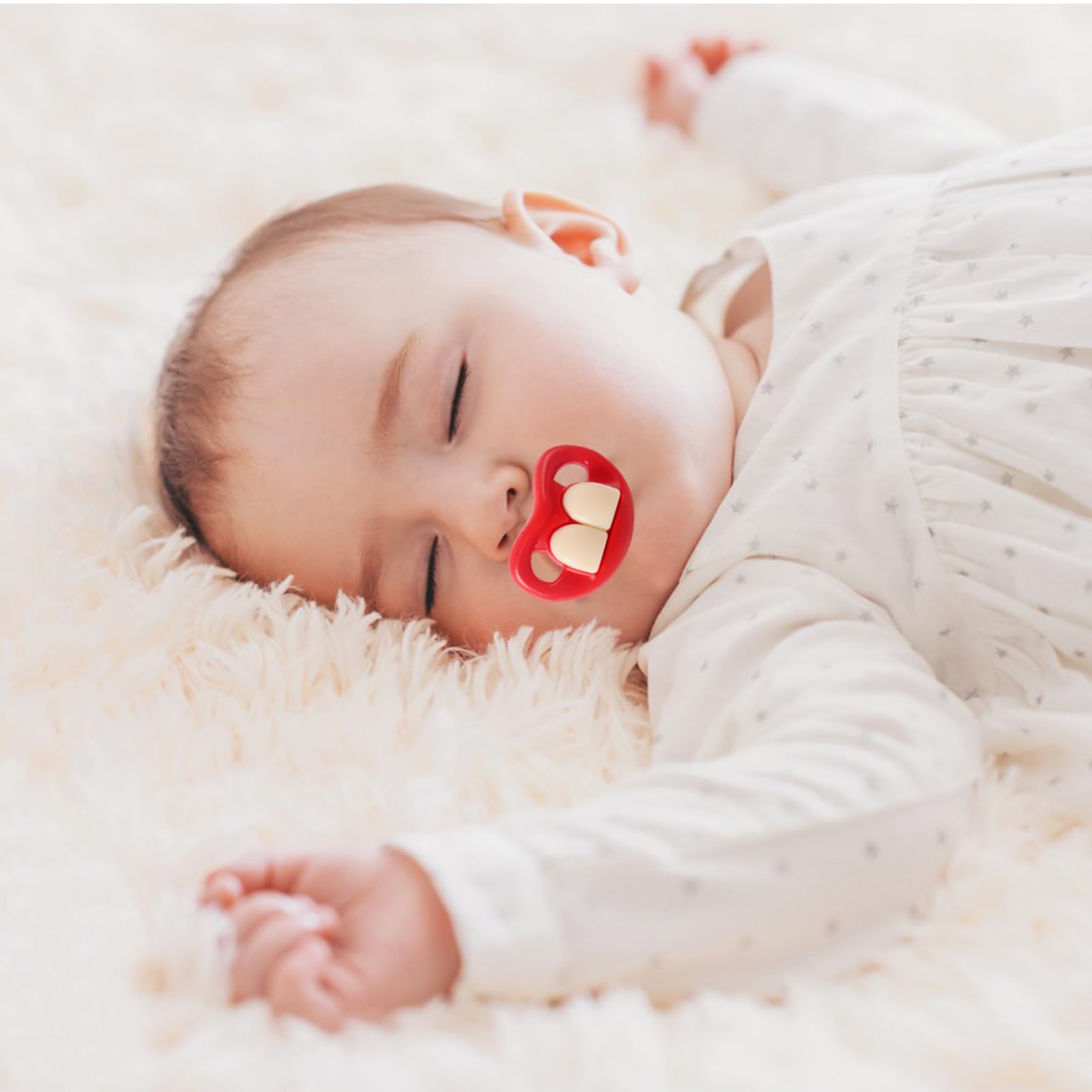 ERSIHUA one-piece construction pacifier for durable use