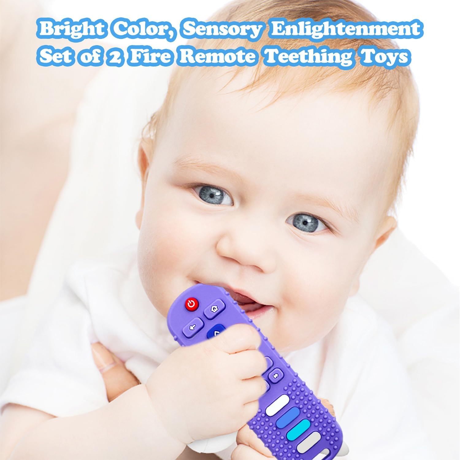 ERSIHUA silicone baby teether dishwasher-safe for quick cleanup after play.