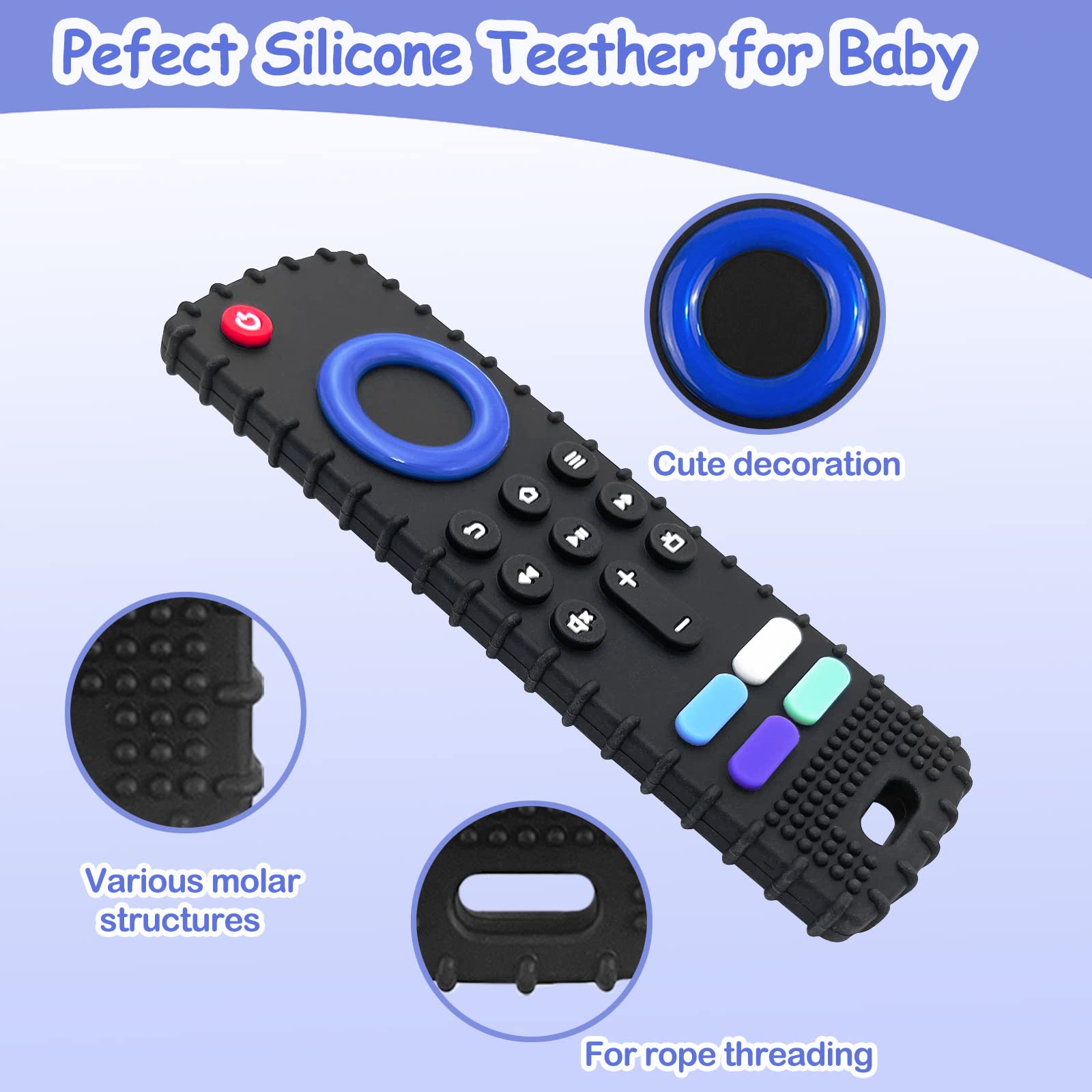 ERSIHUA teether is dishwasher-safe for quick cleanup after playtime.