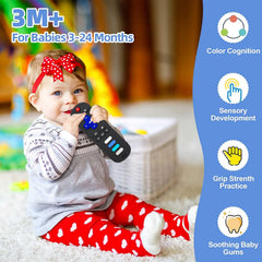 ERSIHUA teether baby holds the small design for better grip.