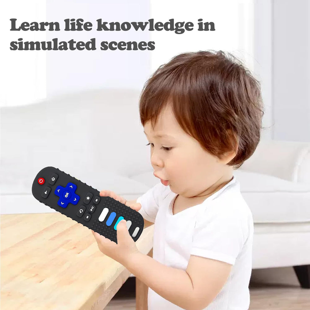 ERSIHUA BPA-free black teether offers safe chewing options.