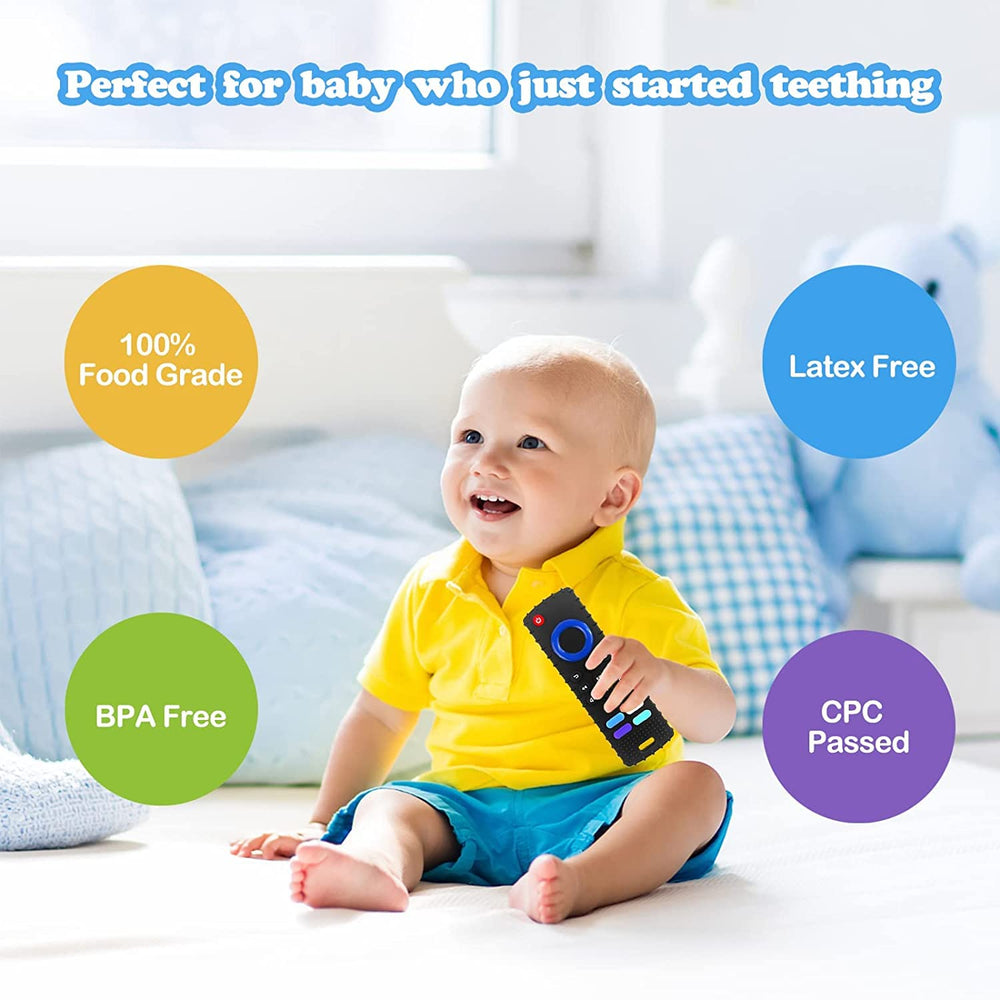ERSIHUA teether is freezer-safe for a cooling sensation during teething.