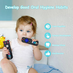 ERSIHUA teether with easy-grip design helps tiny hands explore.