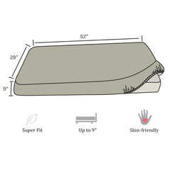 Ersmak 9-inch deep pocket crib sheet ensures a snug fit on standard mattresses.