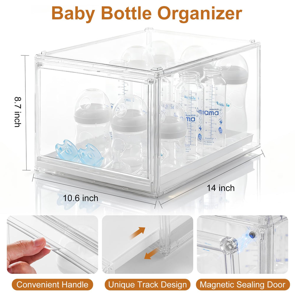 ERTIUANIO bottle organizer side view showing compact countertop footprint
