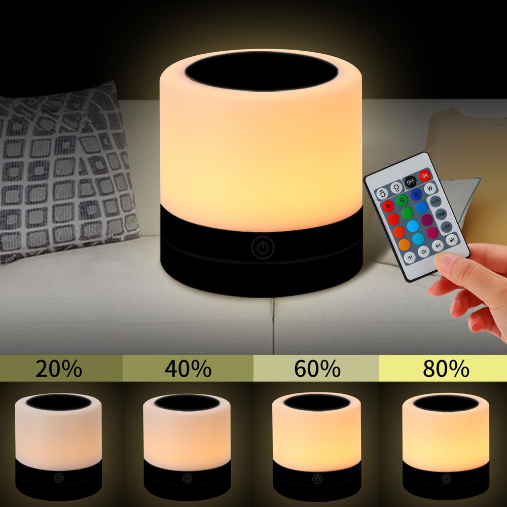 ERUN nursery night light 13 colors in black for mood lighting