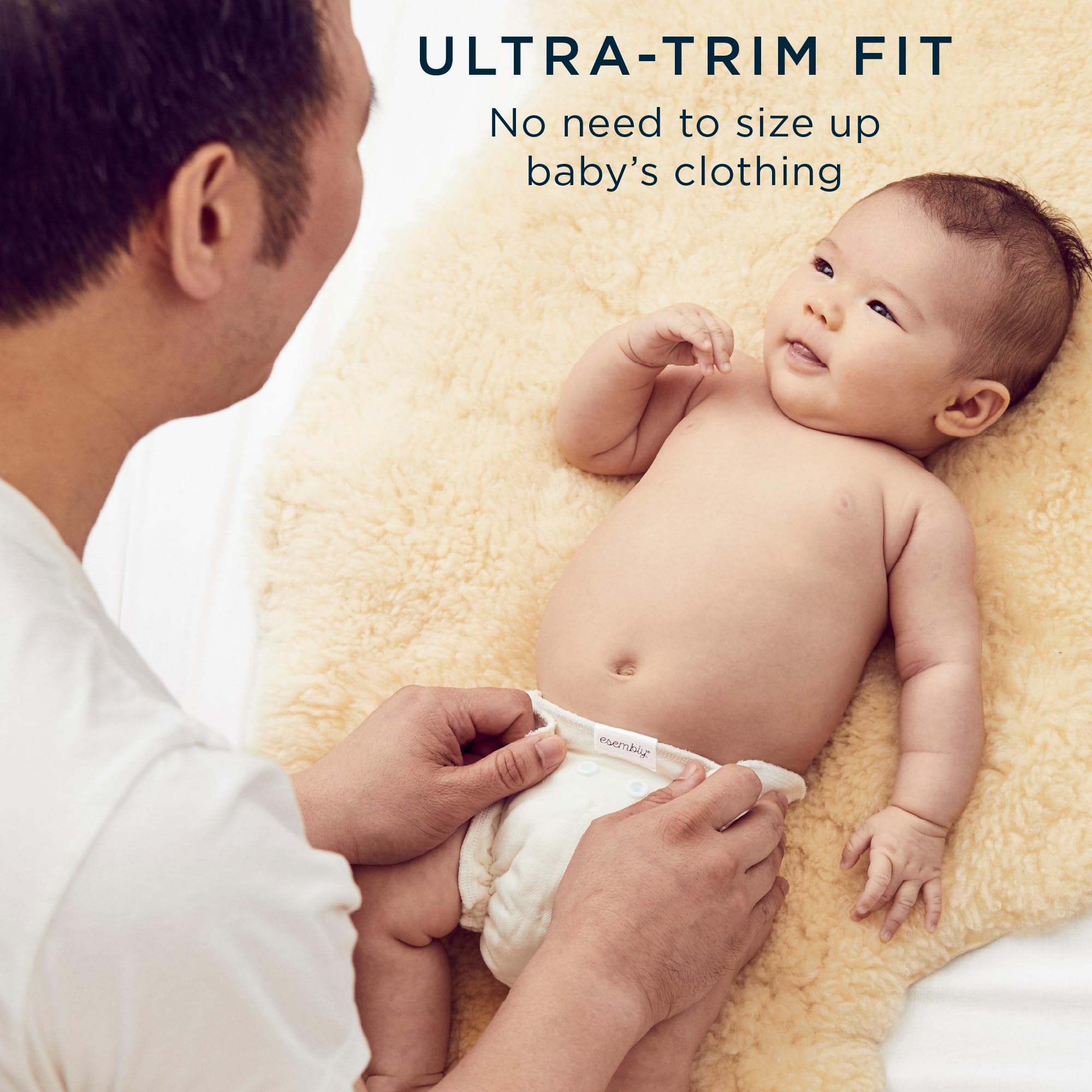Esembly inner with adjustable waist snaps for a secure fit.