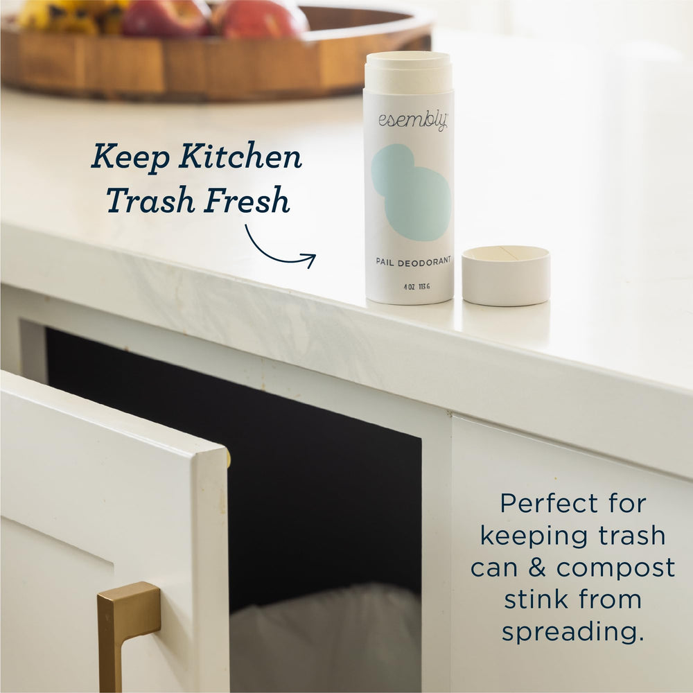 Esembly Pail Deodorant neutralizes gym clothes and dirty laundry odors