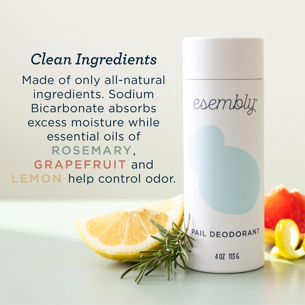 Esembly Pail Deodorant powder absorbs moisture in laundry cycles