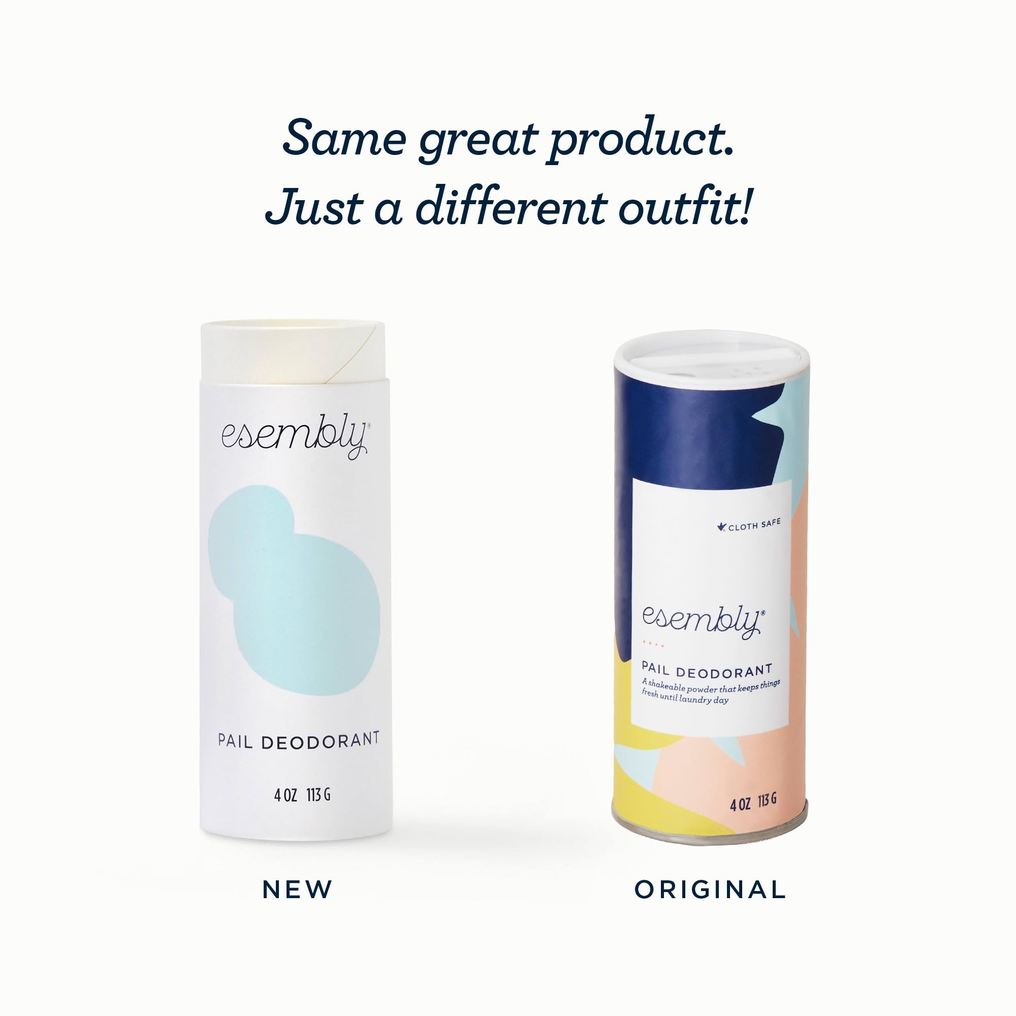 Esembly Pail Deodorant sprinkled into a pail for moisture and odor control