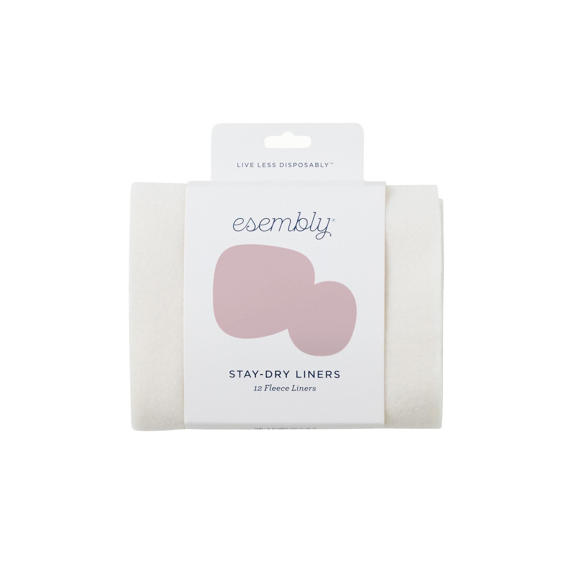 Esembly Stay-Dry liner pack-12 laid out for dry skin protection.
