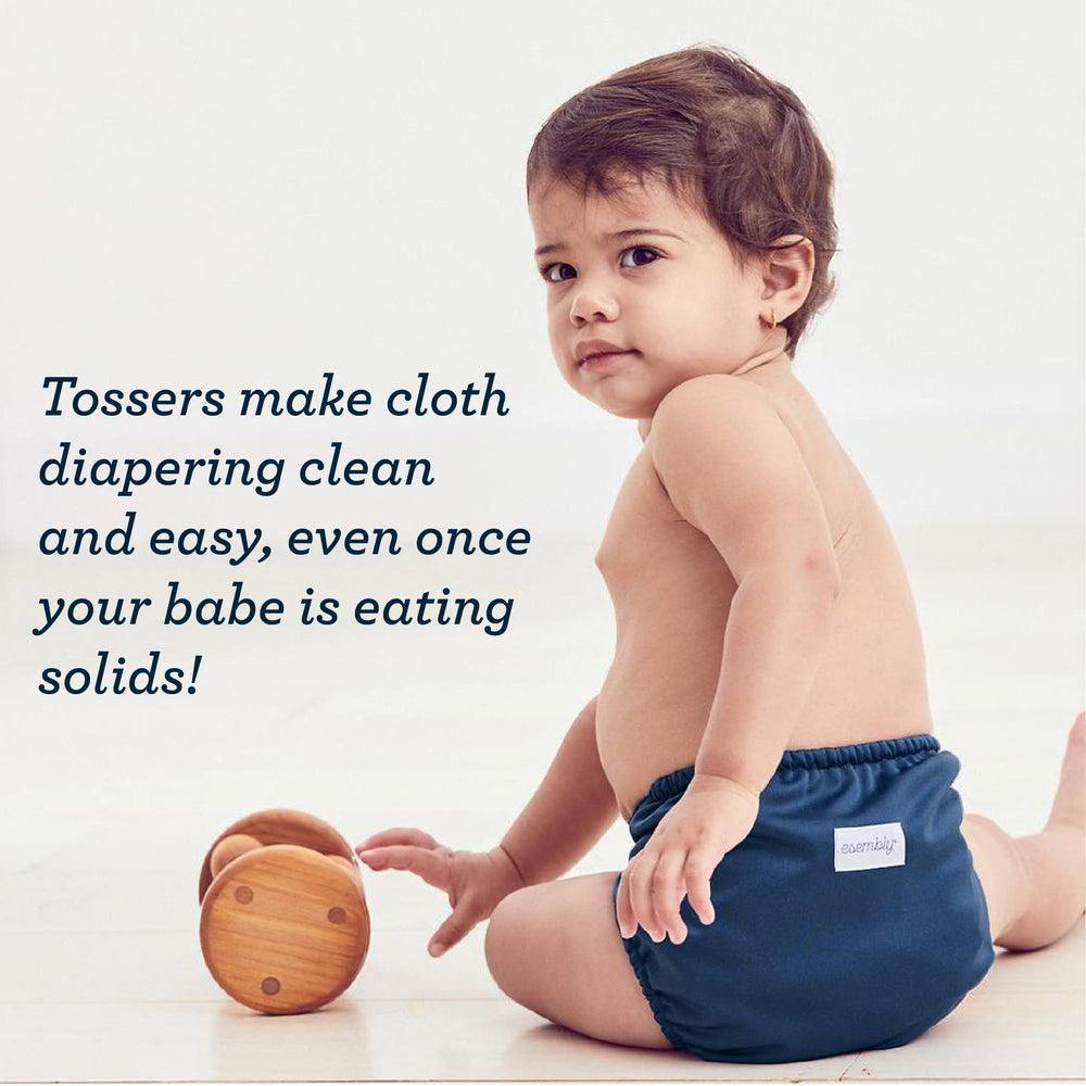 Esembly Tossers mess-free cleanup demonstration; quick removal of solids between changes.