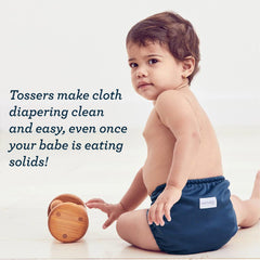 Esembly Tossers mess-free cleanup demonstration; quick removal of solids between changes.