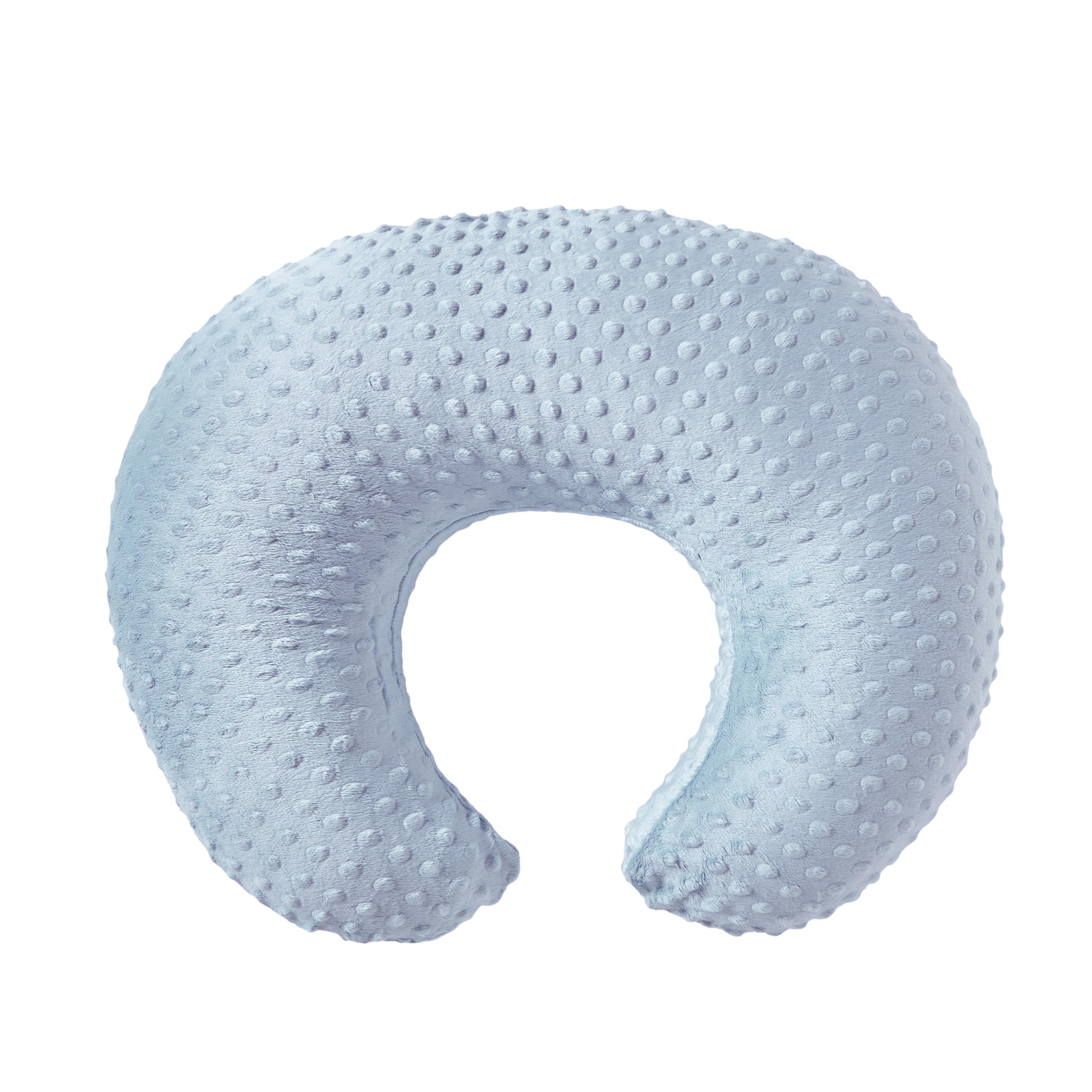 ESEN Nursing Pillow blue front view highlights soft, supportive design for comfortable feeding.