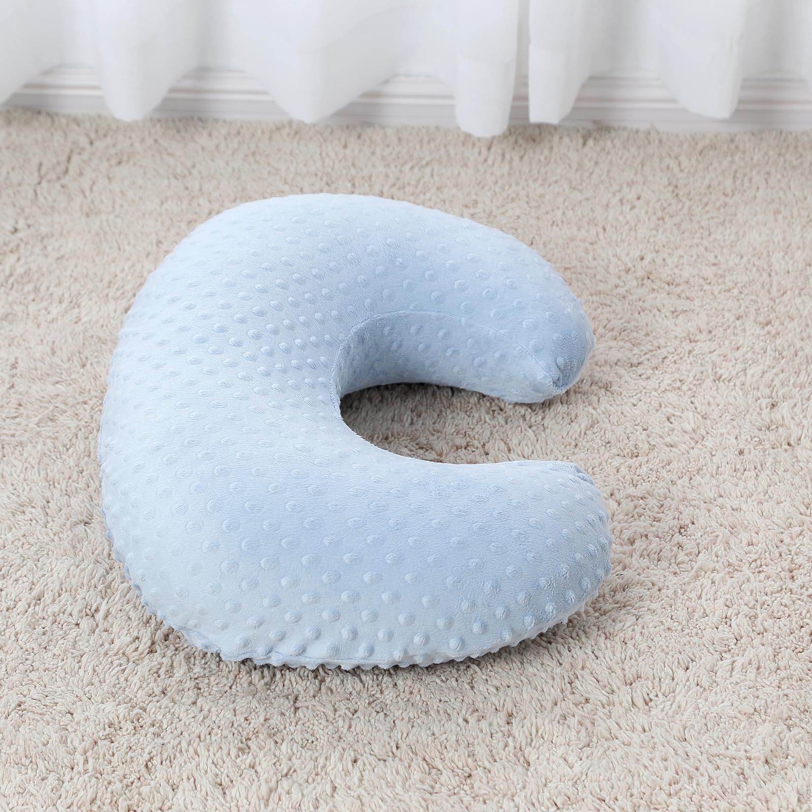 ESEN Nursing Pillow growth usage 0 3 6 9 months depicts versatile baby support.