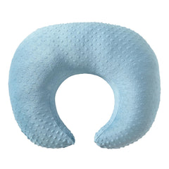 ESEN Plus Size Nursing Pillow front view in blue offers wide feeding support