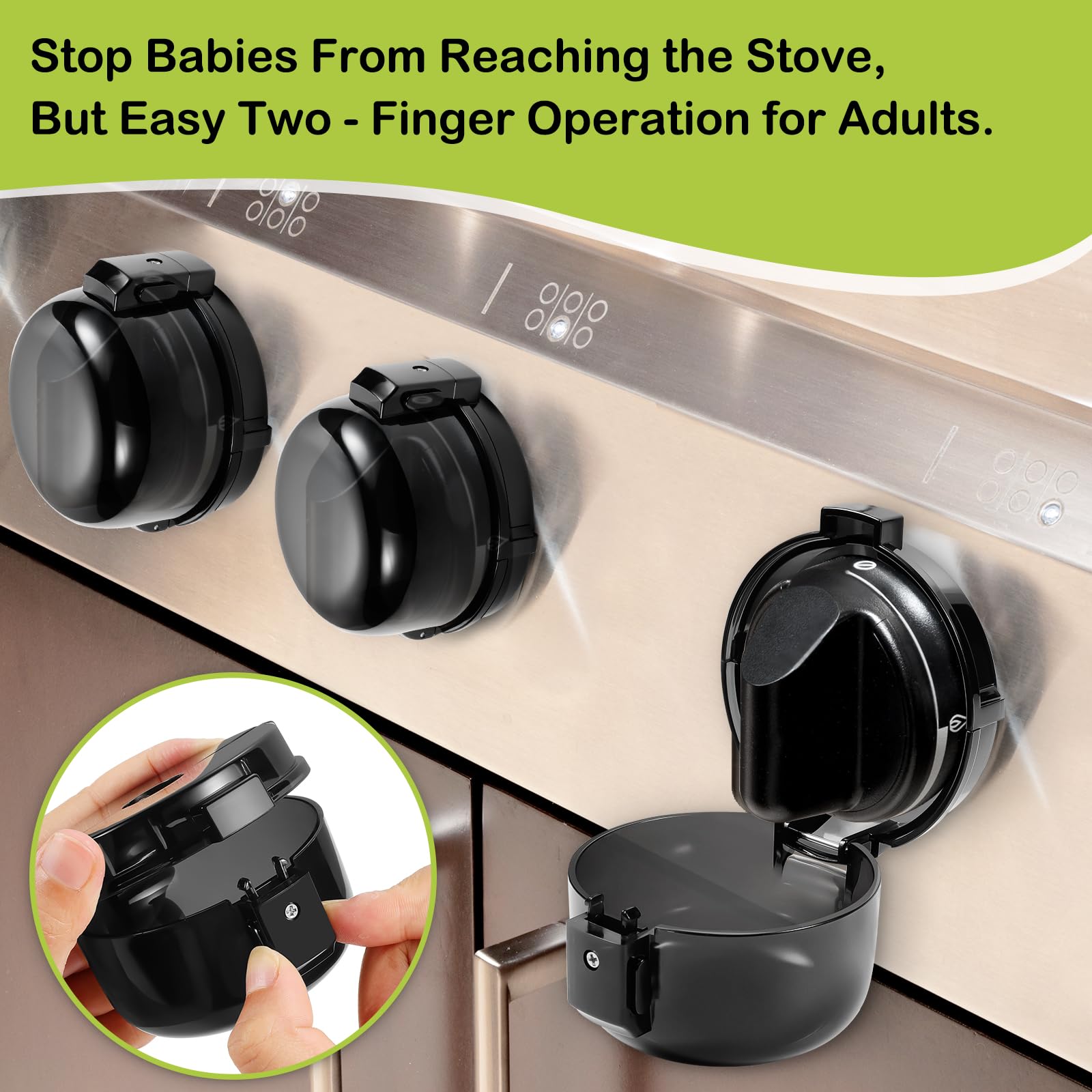 ESENHARBER dual-key locking mechanism ensures adult unlock with two-finger grip