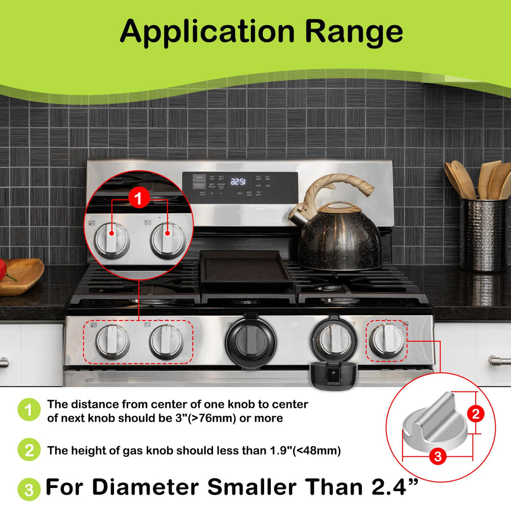 ESENHARBER knob height and diameter visuals aid secure fit checks