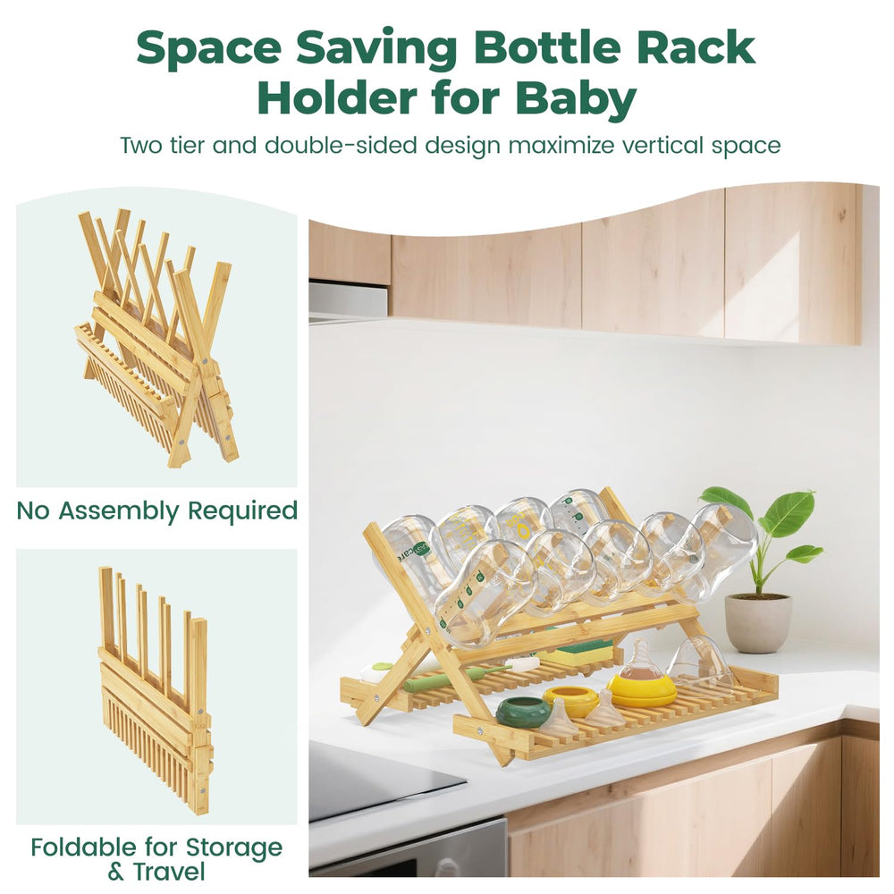 EsLuker.ly folded-flat drying rack shows travel-friendly compact storage.